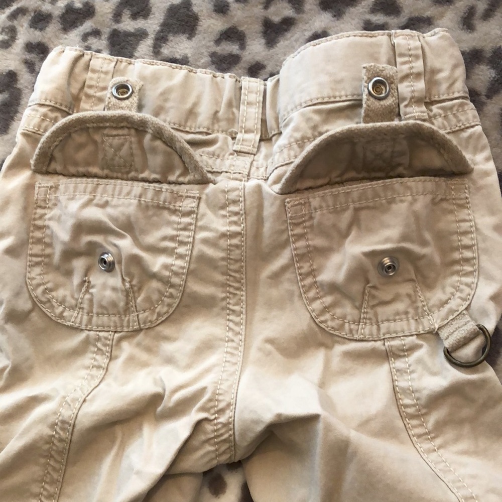 Old Navy Khaki Tan Crop Utility Pant 5 Pocket Size 2t - Picture 10 of 14